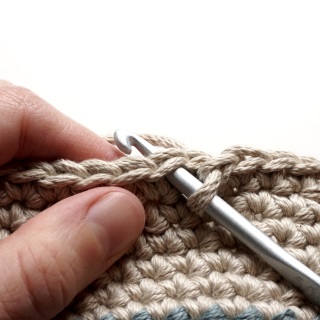 finition bordure tricot au crochet