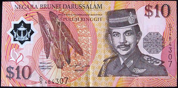 Gambar Uang Brunei Darussalam dan Nama Mata Uang Negaranya - Gambar Uang