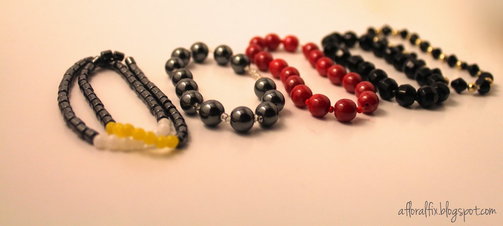 A Floral Fix DIY Stretch Bracelets