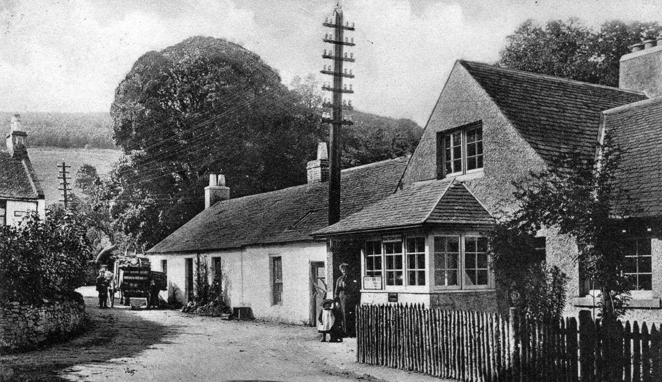 Tour Scotland Old Photograph Post Office Rosneath Scotland