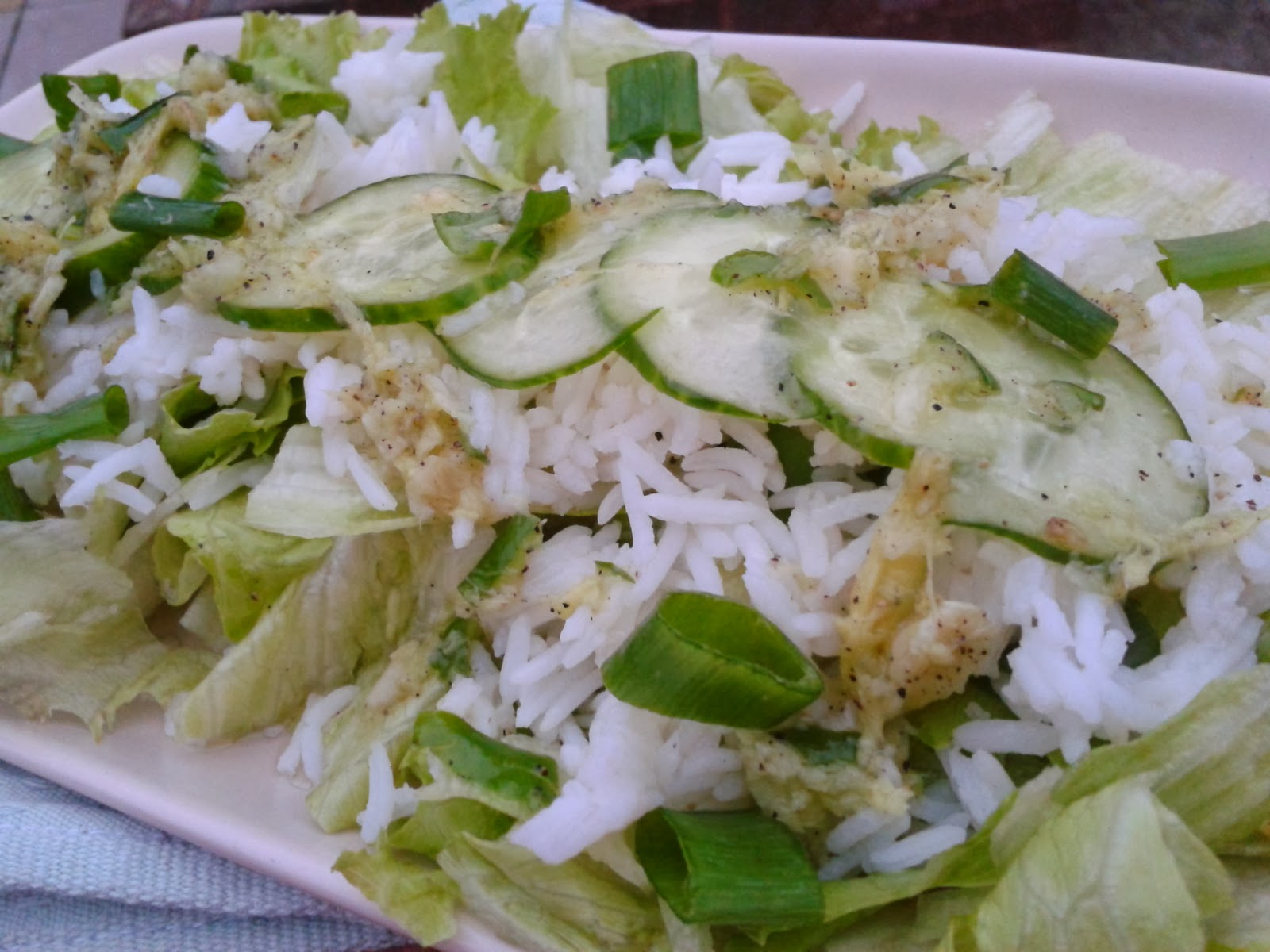 The Vegan Nigerian SPICY GREEN RICE SALAD