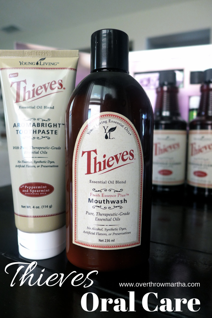 We love Thieves natural #oralcare toothpaste and mouthwash