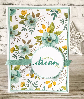 Floral Dare to Dream Congratulations Card.  Buy Stampin' Up! here in the UK