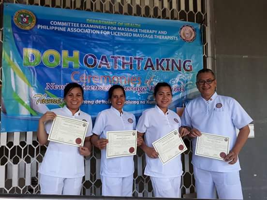 2016 December DOH License Massage Therapy Passers