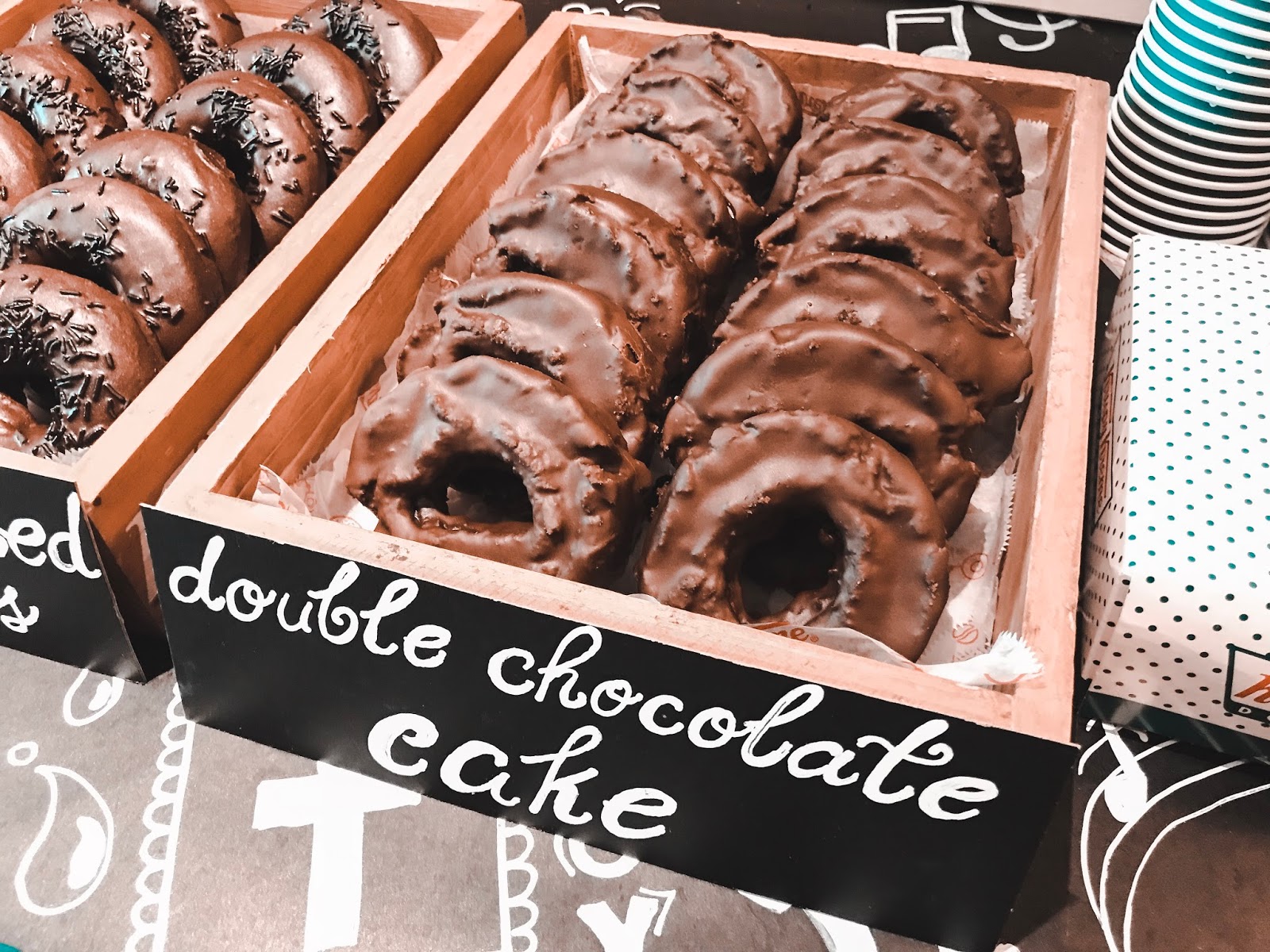 Krispy Kreme Doughnuts in CHOCOLATE Eat Well. Travel Often