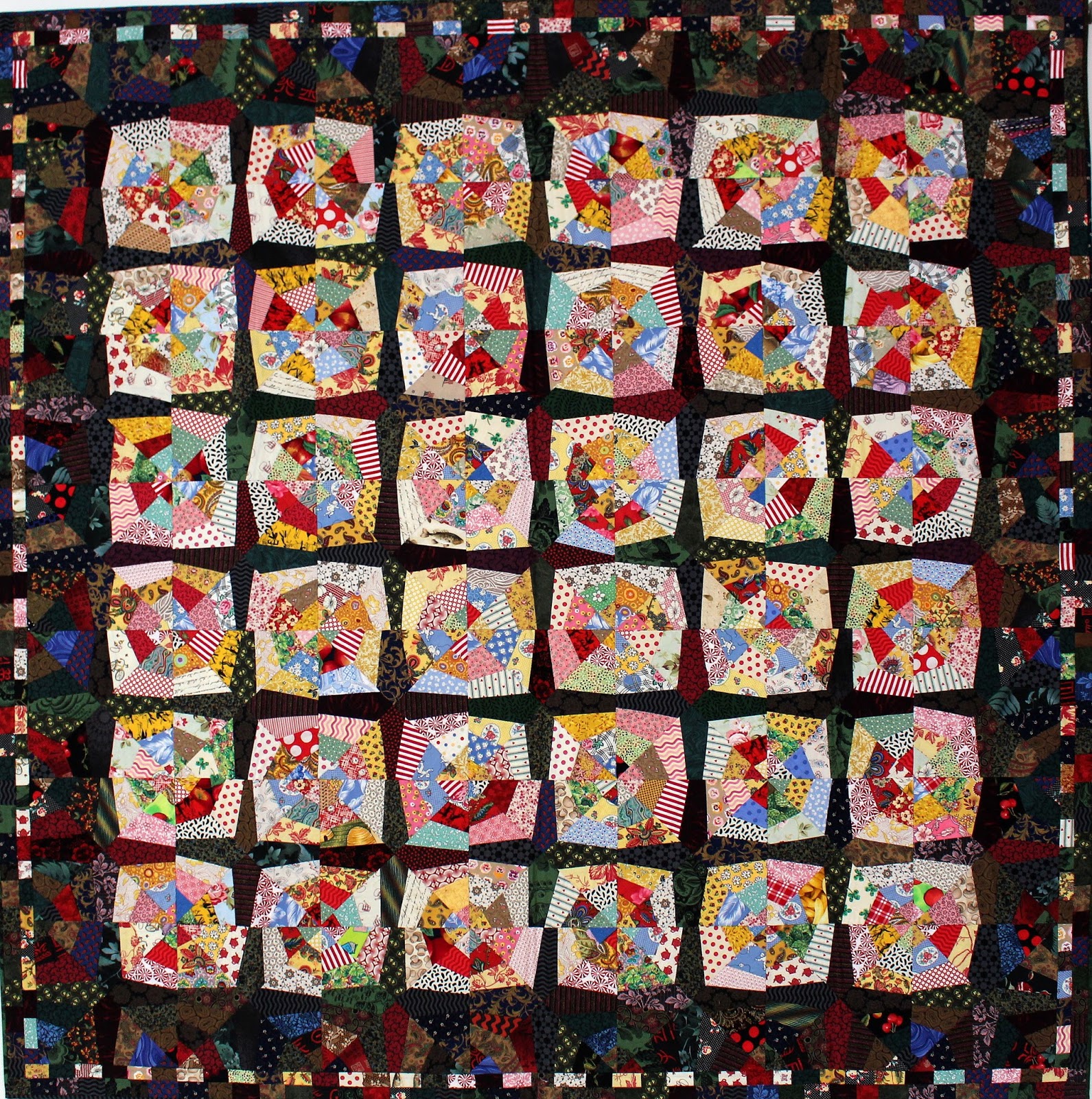 Karen Griska Quilts: Square Web Quilt