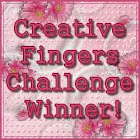 Winner at Creative Fingers Challenge Blog