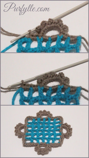 Eivor's Crochet Granny Square row 8 - finishing
