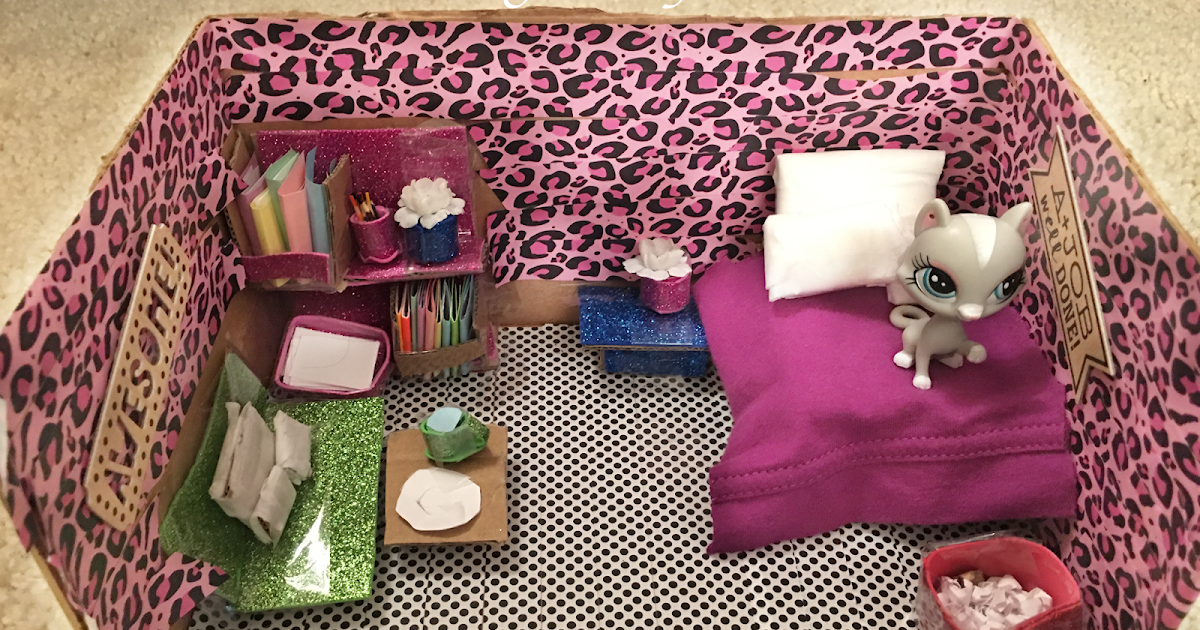 Lps Bedroom Made Out Of Cardboard Box Designed By Tarms Self