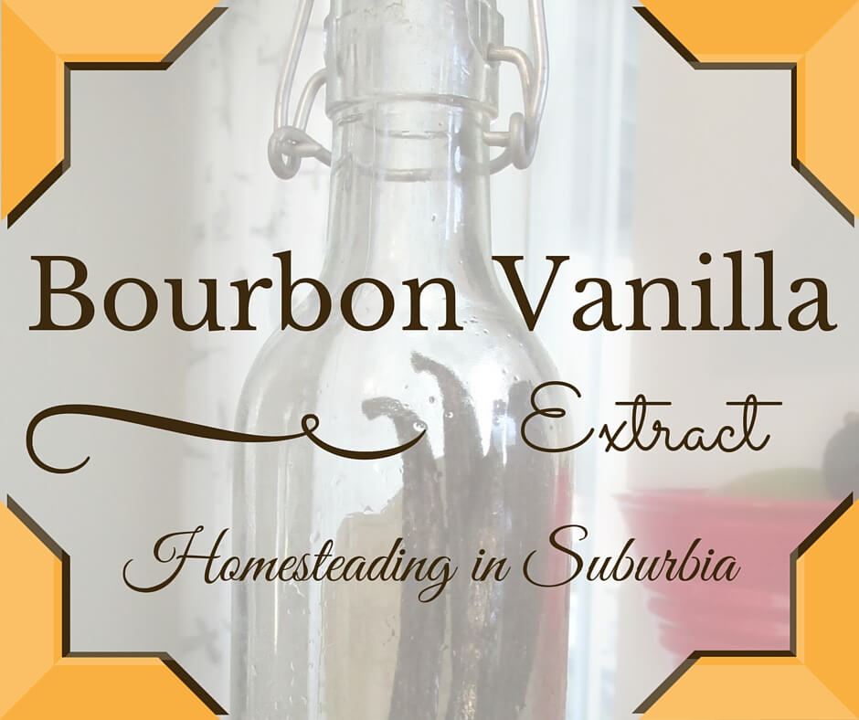 Homesteading in Suburbia Homemade Bourbon Vanilla Extract
