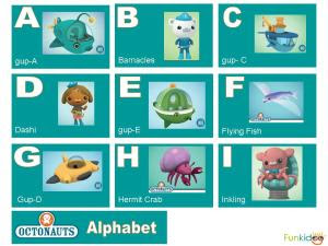 Octonaut alphabet