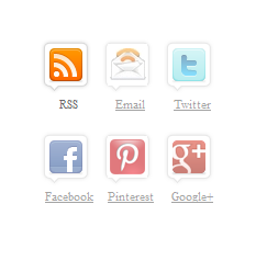 Latest Stylish Subscribe Icons Widget For Blogger
