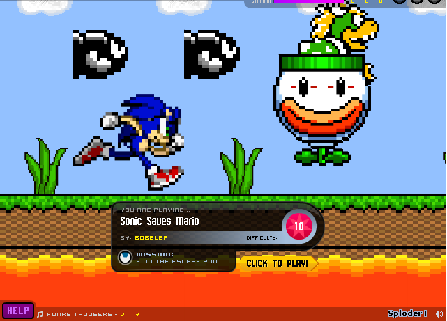 Fe F Jogos Sonic Saves Mario Sploder Fe F Jogos Sonic Saves Mario Sploder