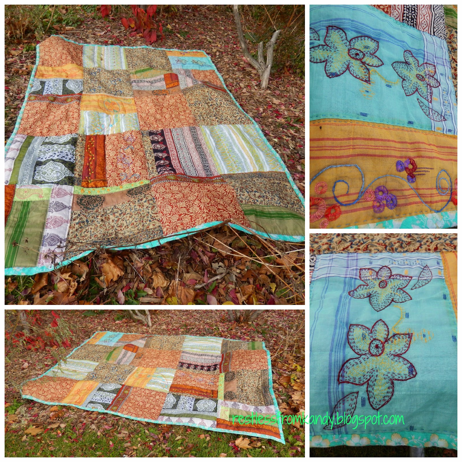 Artistic Endeavors of a Restless Soul Finished saree quilt...