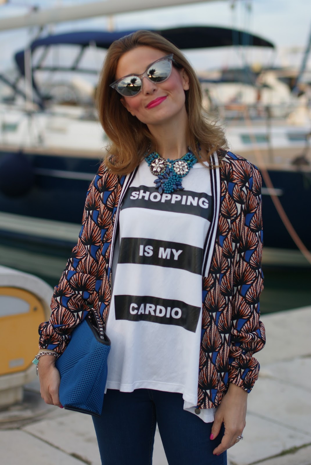 Shopping is my cardio t-shirt and jeggings | Fashion and Cookies ...