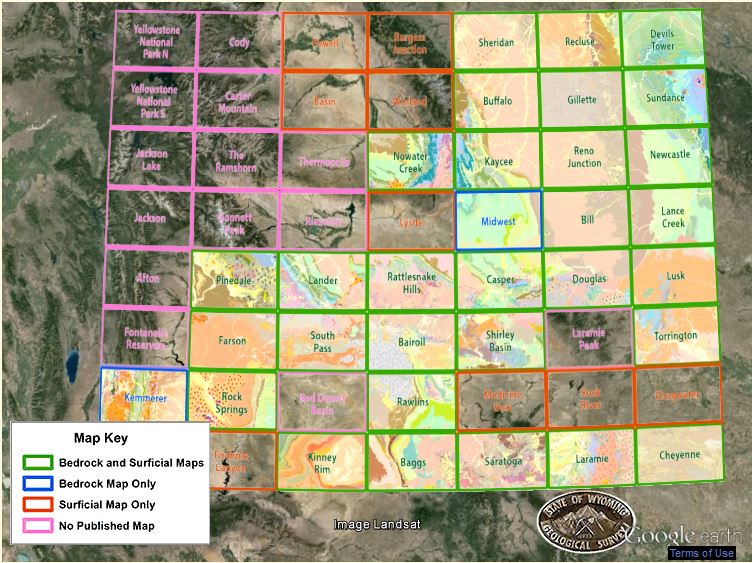 State Geologists Wyoming geologic maps available for downloading