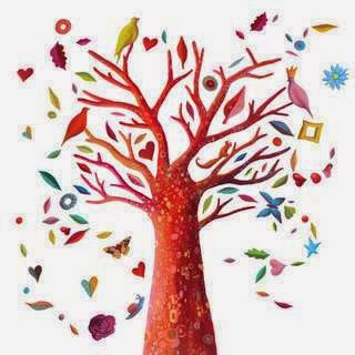 Dibujo de árbol a color