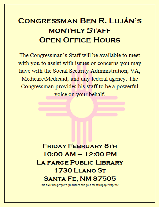 Icarus... the Santa Fe Public Library Blog Congressman Lujan's Staff