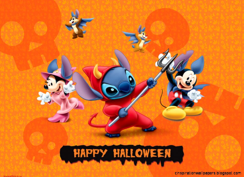 Stitch Cute Disney Halloween Backgrounds