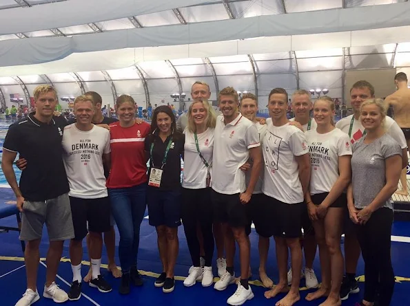 Crown Princess Mary of Denmark met with Danish athletes before Rio de Janeiro 2016 Summer Olympics