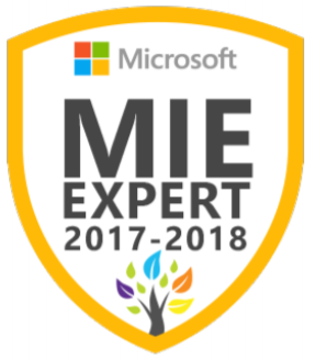 Microsoft Innovative Educator Expert MIEExpert 2017/2018