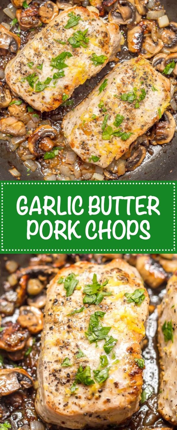 Garlic Butter Pork Chops With Lemon