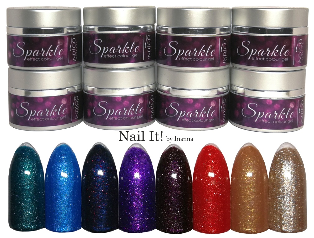 Indigo Nails "Sparkle" gel collection - Review & Swatches