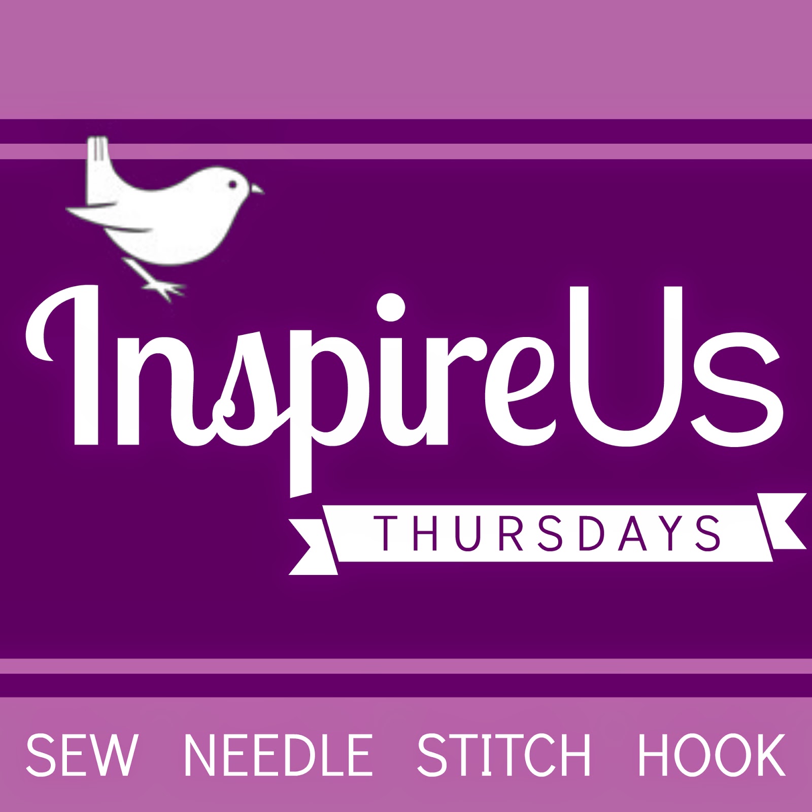 Inspire Us Thursdays: Sew Needle Stitch Hook. Join us for a weekly Link Party of sewing, knitting, cross-stitch, and crochet; of fabric, yarn, and embroidery floss; all on The Inspired Wren.