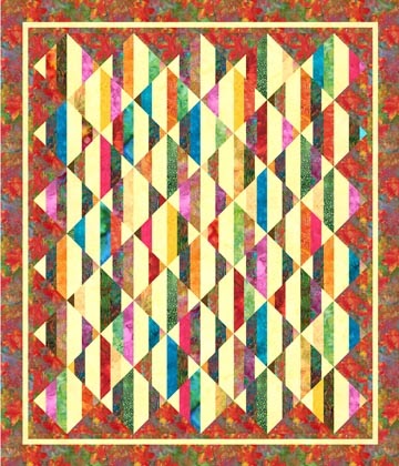 Berrima Patchwork: Hoffman Fabrics - Free Jelly Roll Pattern