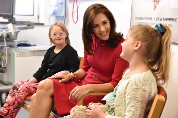 Crown Princess Mary of Denmark attends the opening of the International School of Aarhus Academy for Global Education 