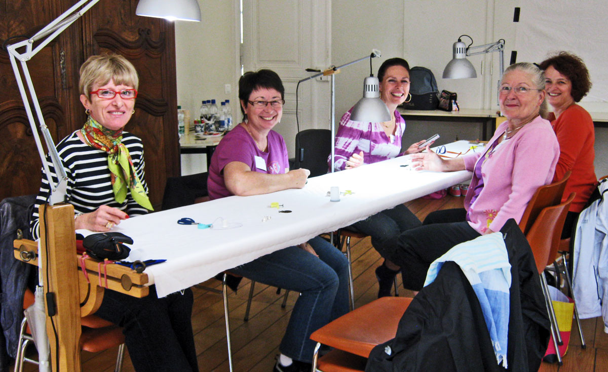 Amish Hand Quilting in France with Esther Miller