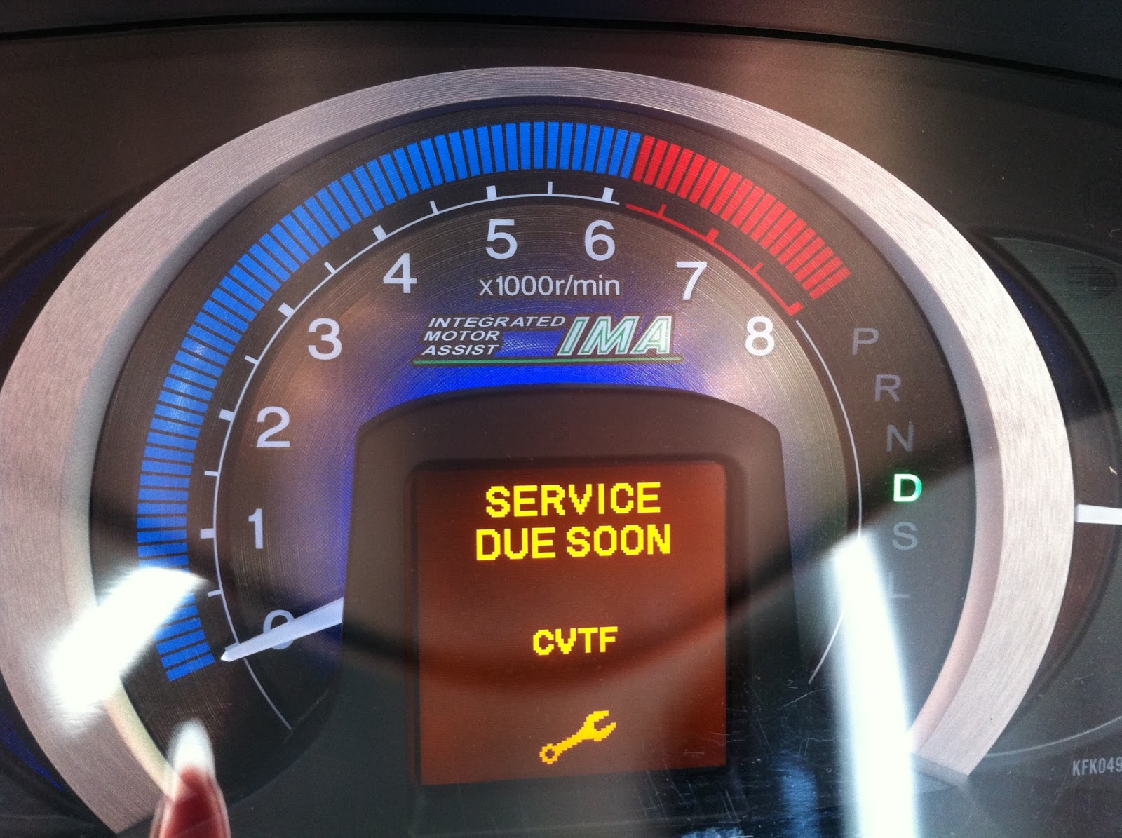Service Due Soon B123 Honda Civic