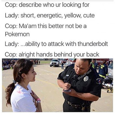 pokemon go funny, pokemon go arrest, pokemon go humor