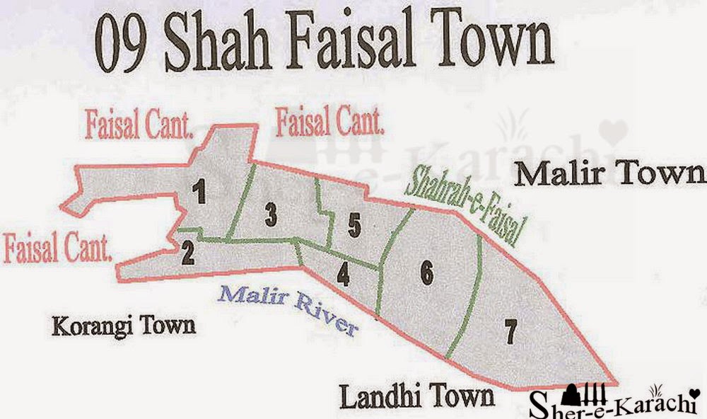 Shah Faisal Town Map Shah Faisal Town, Karachi Sindh Pakistan - Shehar-E-Karachi | News Islam  Recipe Article Sport Jobs