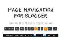 numbered page navigation widget 