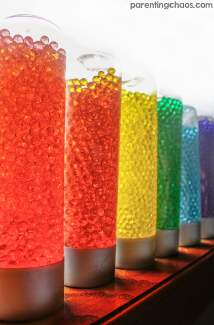 water bead sensory bottle activity ideas