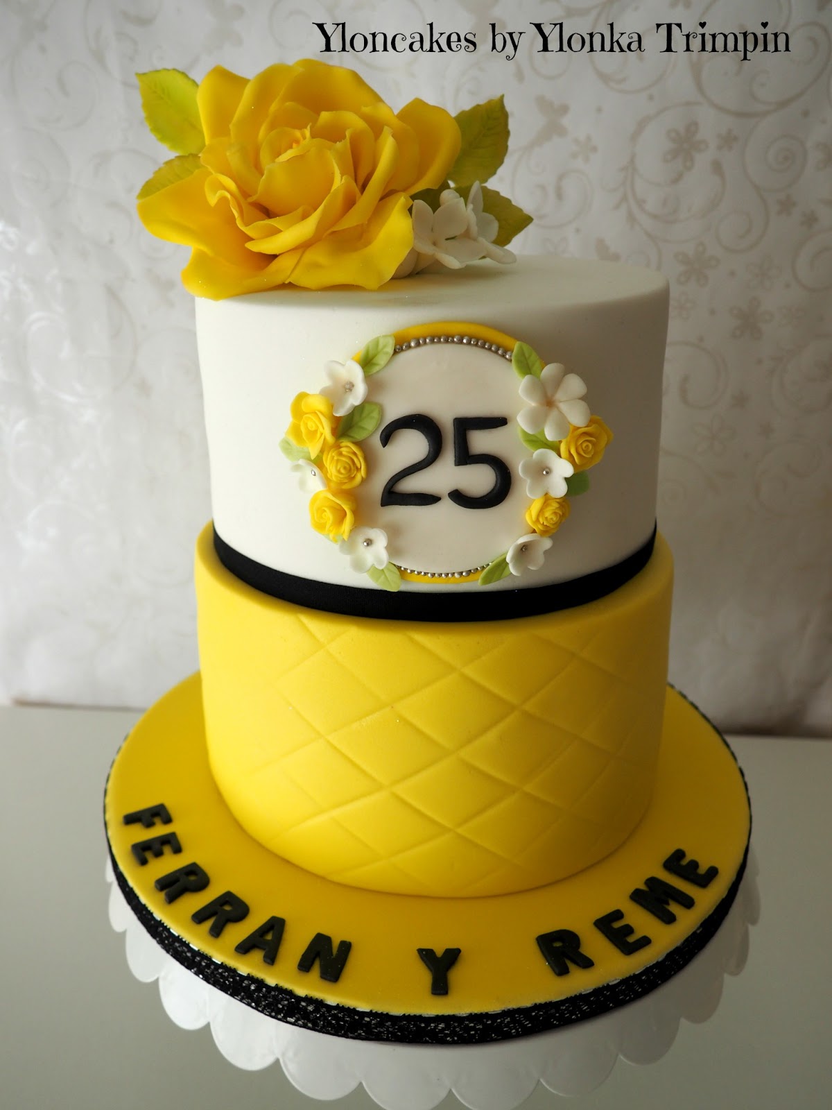 Yloncakes Tarta Rosa Amarilla