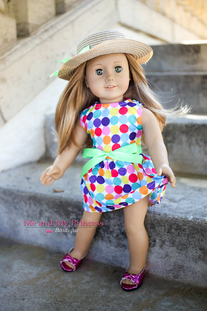 3pc Summer Dress outfit fits 18-inch American Girl Doll