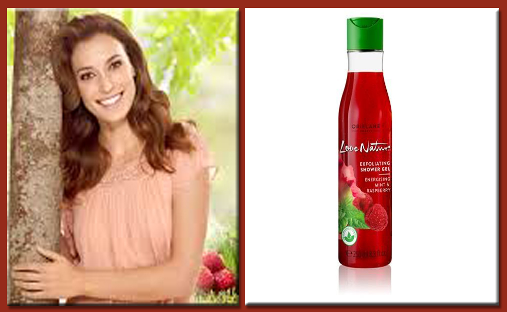 ORIFLAME Love Nature Exfoliating Shower Gel Energising Mint