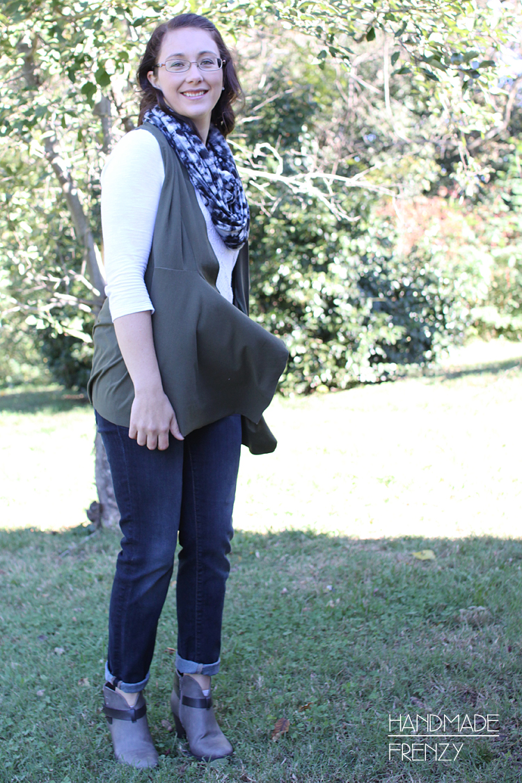 Canyon Cardigan & 1 yard knit Infinity Scarf // Sewing For Women