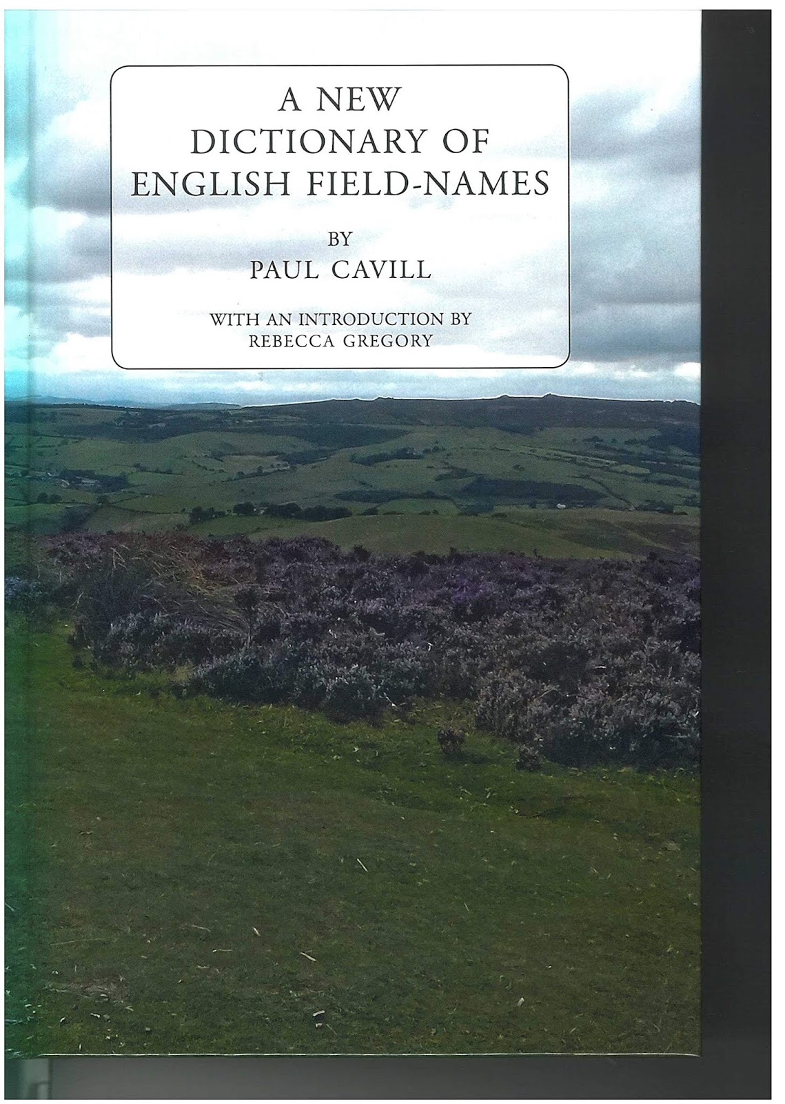 eOnomastics A New Dictionary of English FieldNames (2018)