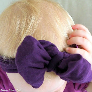 DIY Haarband ohne Nähen Baby Haarband mit Schleife selbstgemacht