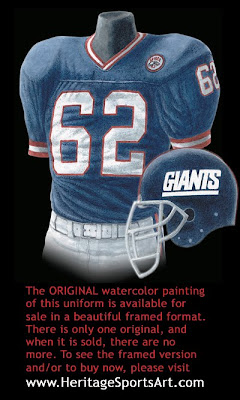 New York Giants 1986 uniform