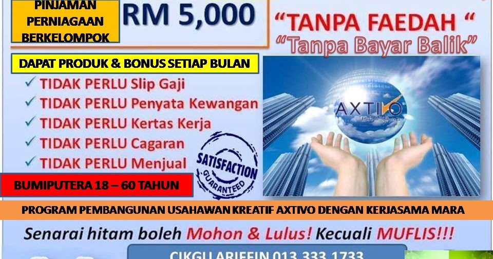 FOTO IKLAN DANA PINJAMAN BERKELOMPOK TANPA FAEDAH TANPA BAYAR BALIK
