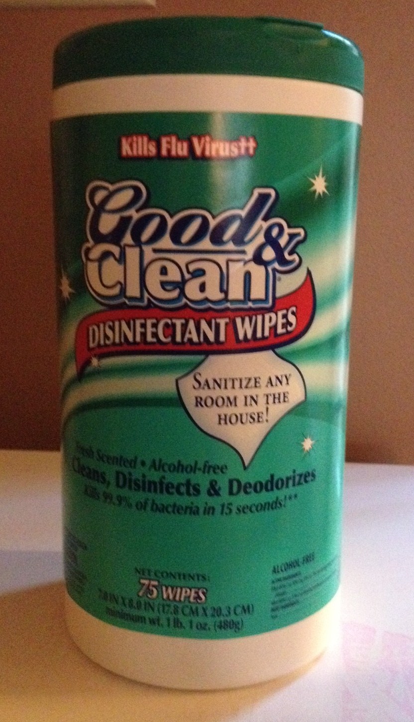 Budget Food Review Good and Clean/Freshine Disinfecting Lemon Wipes