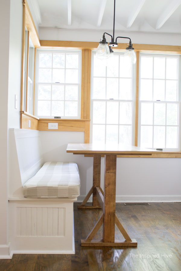 How to build your own breakfast nook farmhouse style table