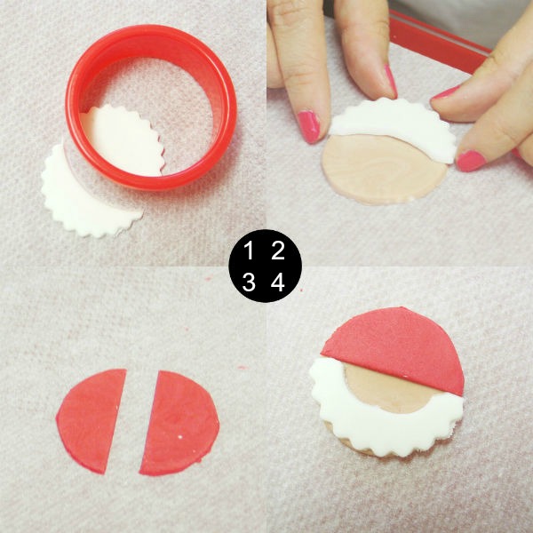 Papá Noel de fondant