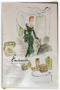 Emeraude Perfume Vintage Magazine Ad from 1947 Good Housekeeping