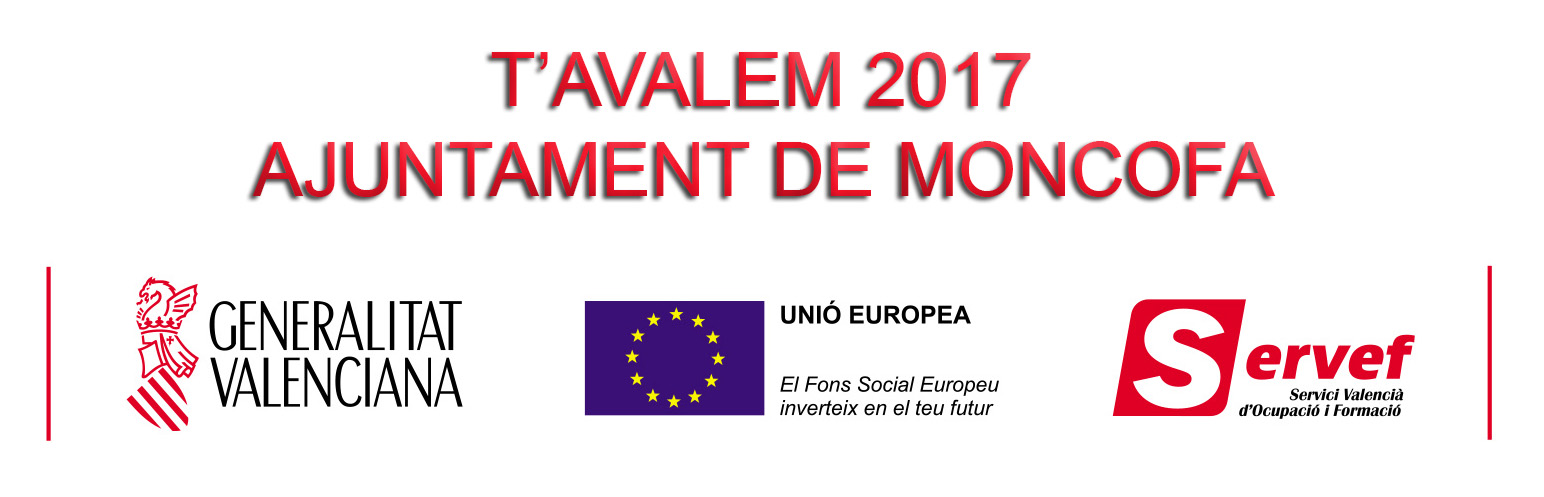 Ajuntament de Moncofa, Generalitat Valenciana, Servef y Unió Europea