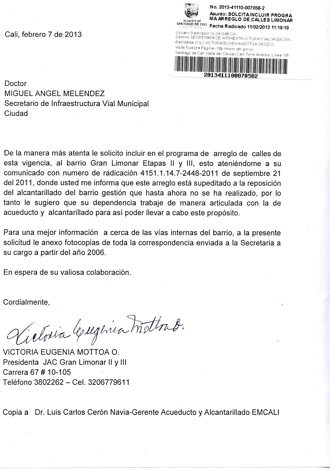 Minuta derecho de petición crc by carlos lasso Jac Gran Limonar 2 y 3: Derechos de petición y acciones populares